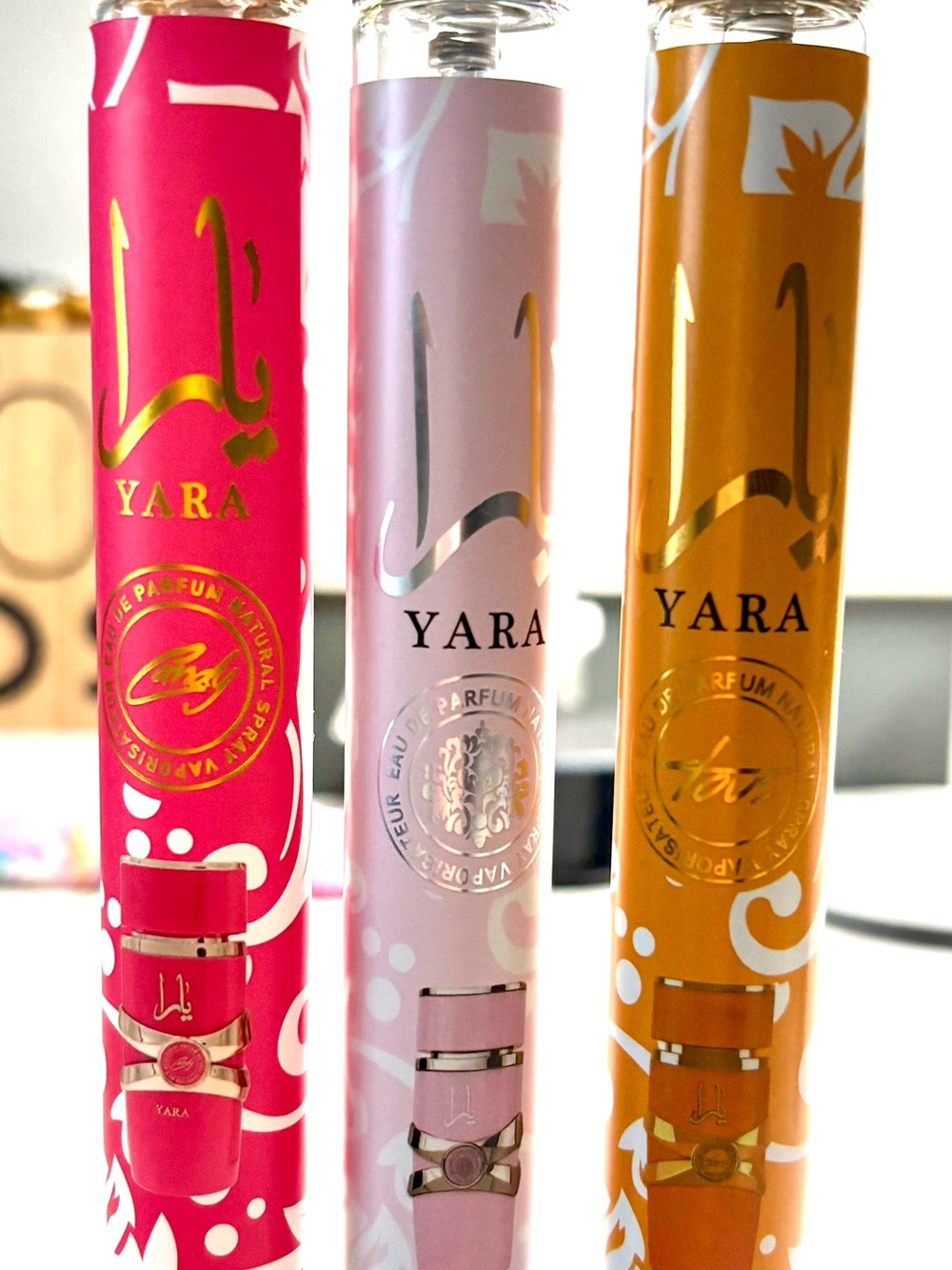 Yara fragrance packaging